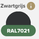 Zwartgrijs beits +€174,00